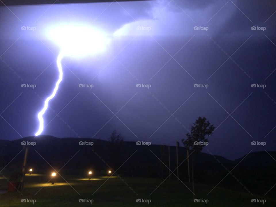 Pilbara lightening storm