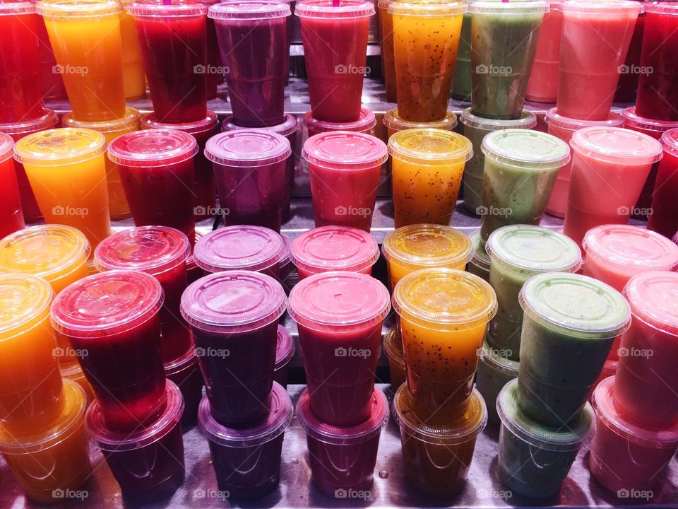 Variation of smoothies in market place