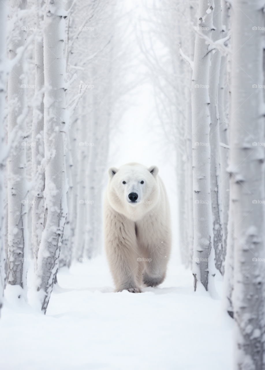 polar bear towards