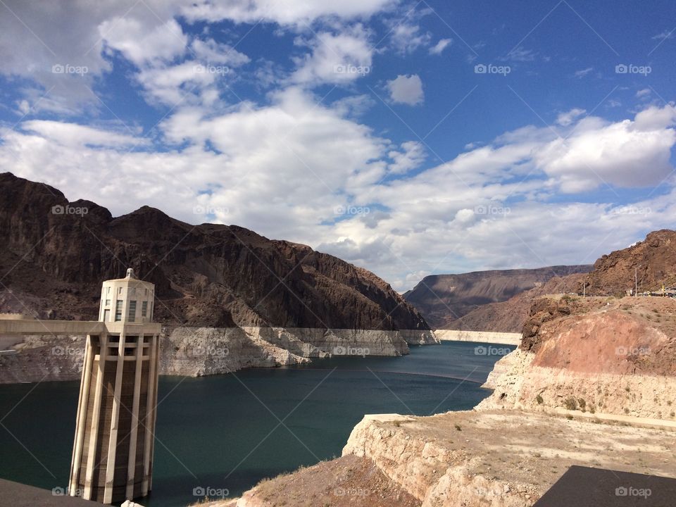 The Hoover Dam. Traveling to see one of the famous dam in the world.