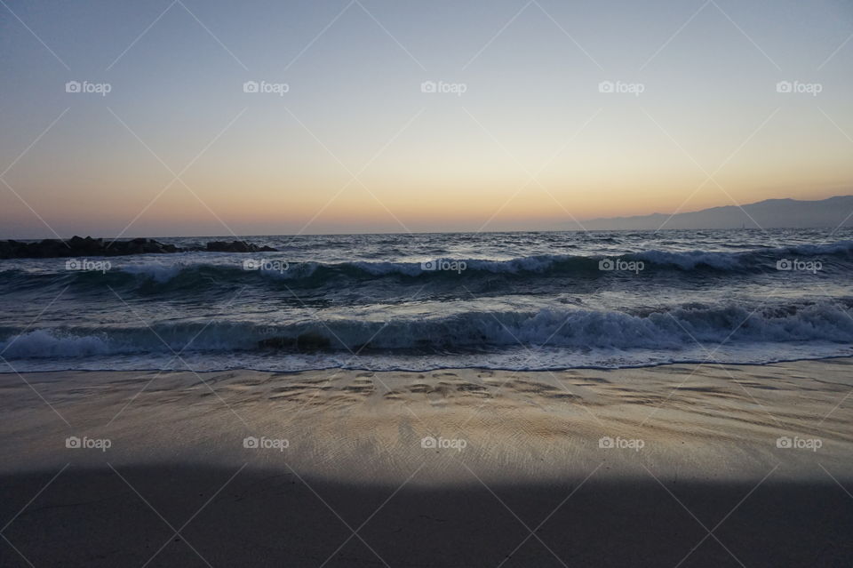 sunset at venice beach