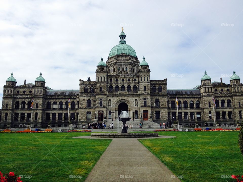 Parliament Building. British Columbia Legislature in Victoria, Canada