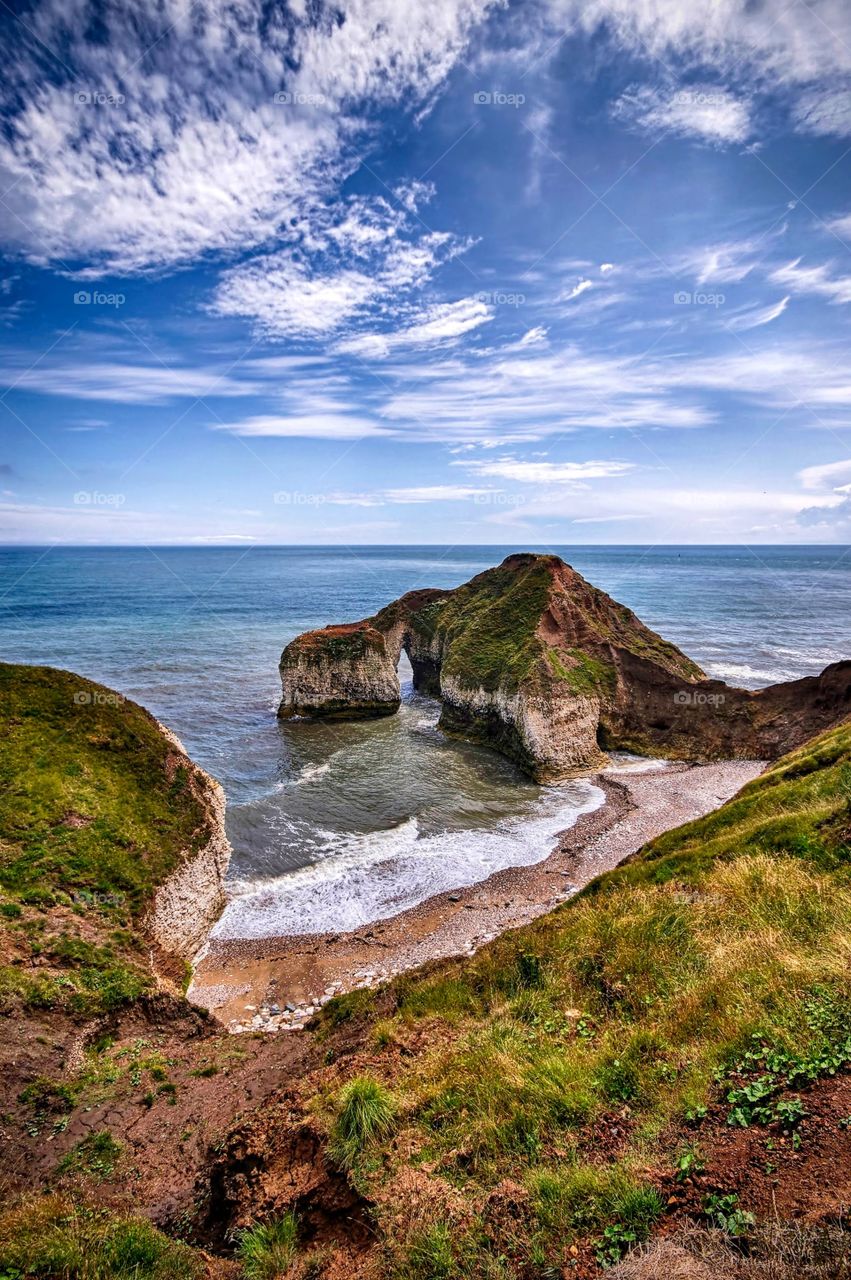 Scenic view of beach