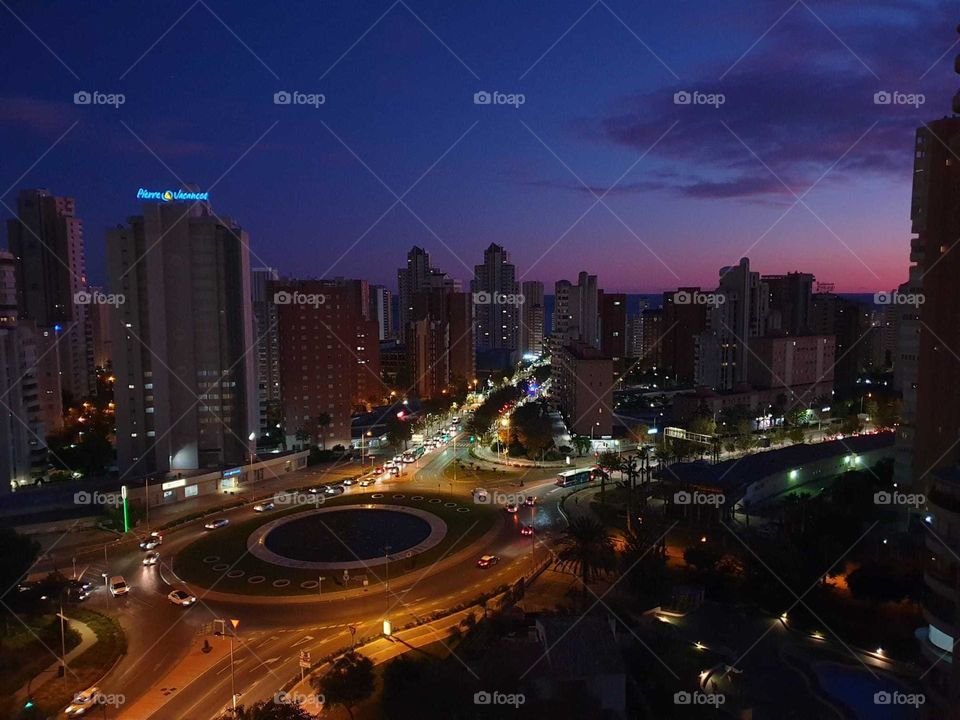 City#night#sunset#buildings#lights