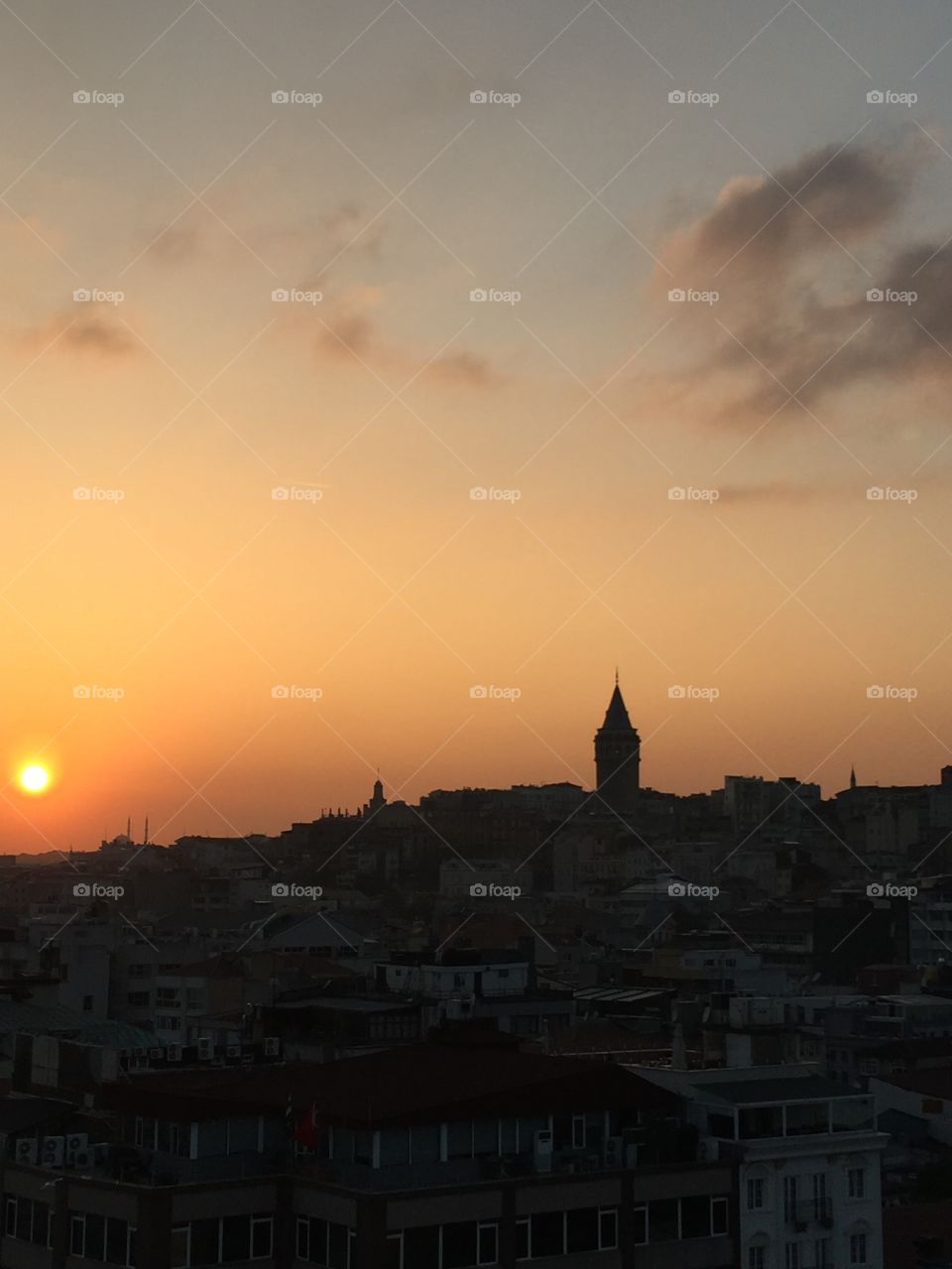 Sunset over Istanbul 