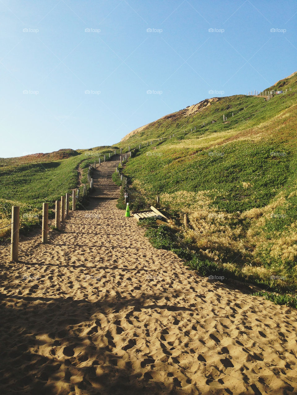 STAIRS UP HILL