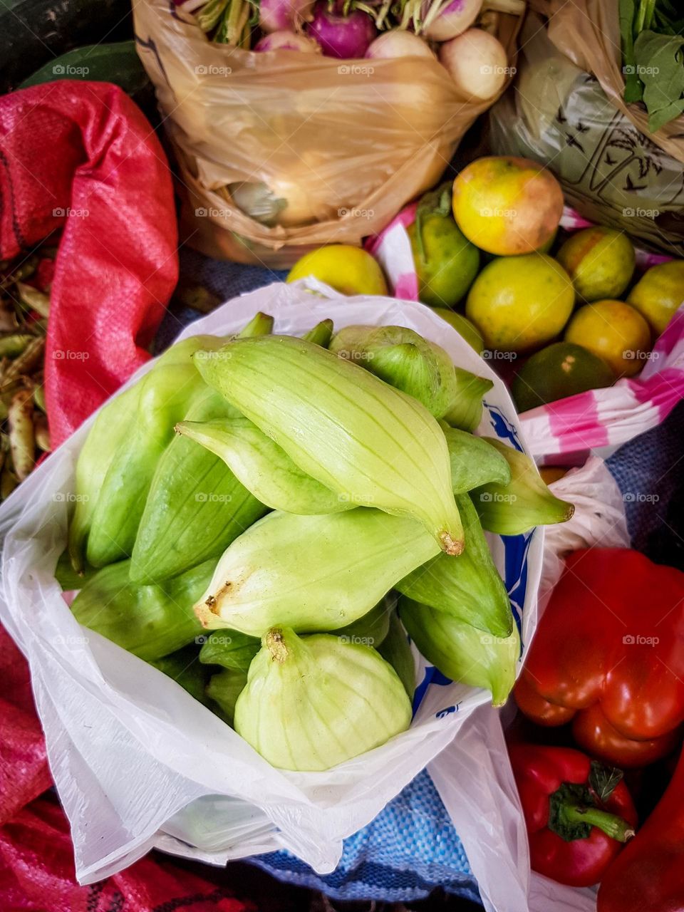 Vegetables in South America