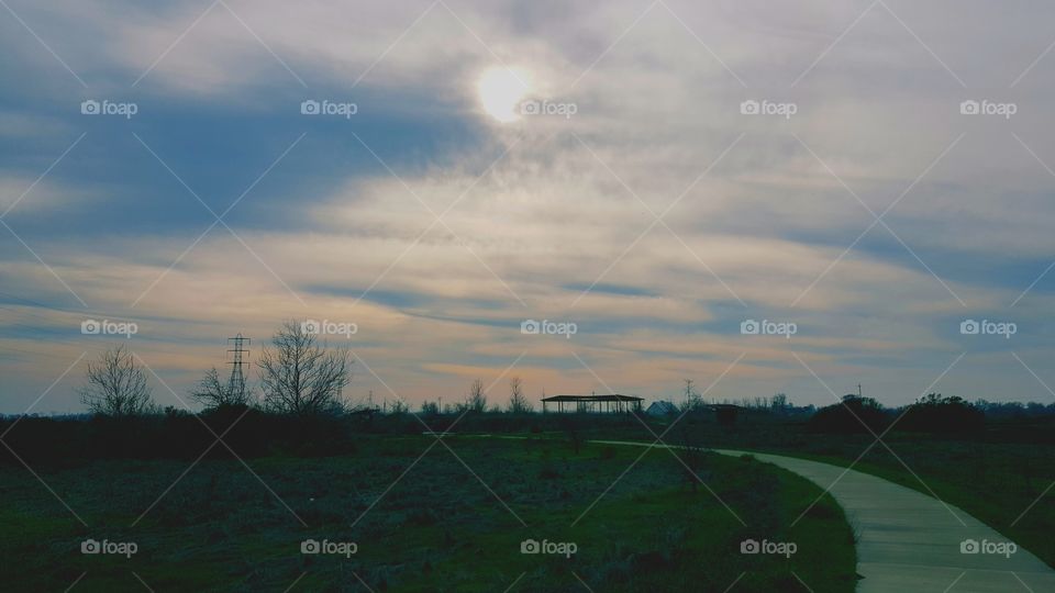 Subtle silhouette view