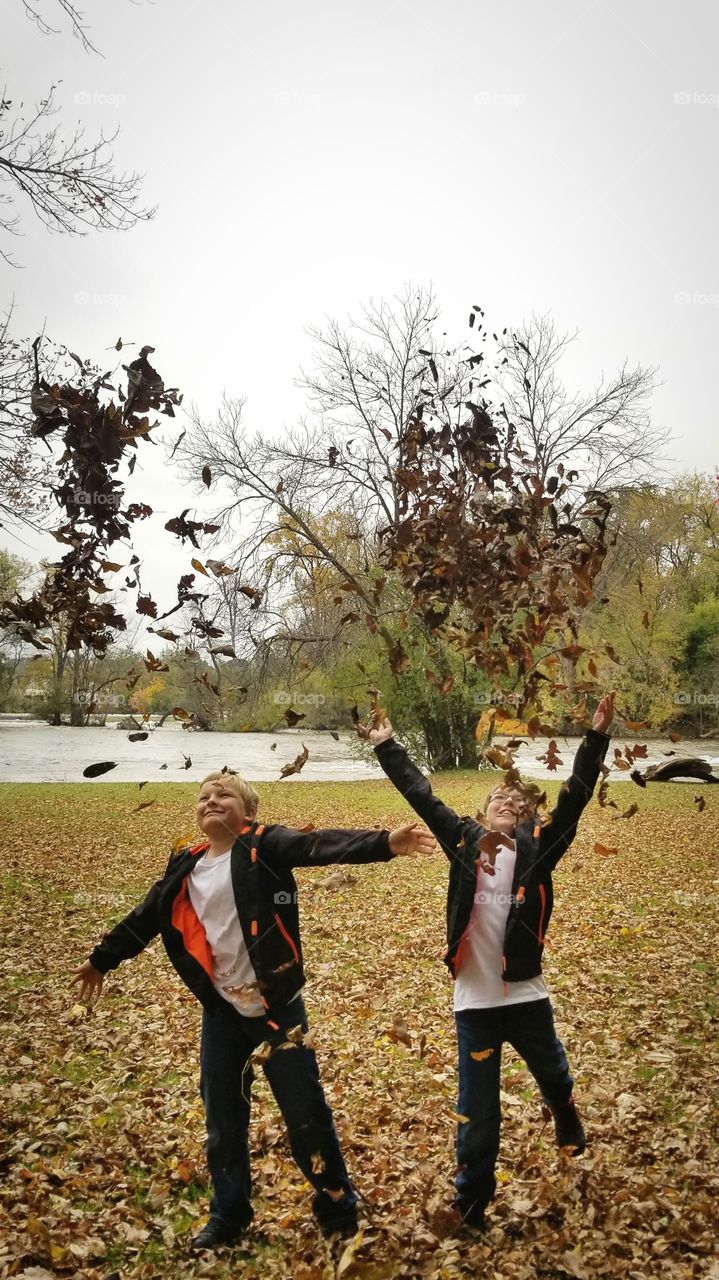 Tossing Autumn Leaves
