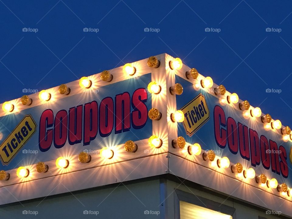 Carnival Coupon Booth