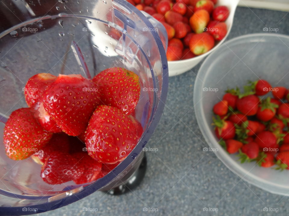 Ingredients for a smoothie