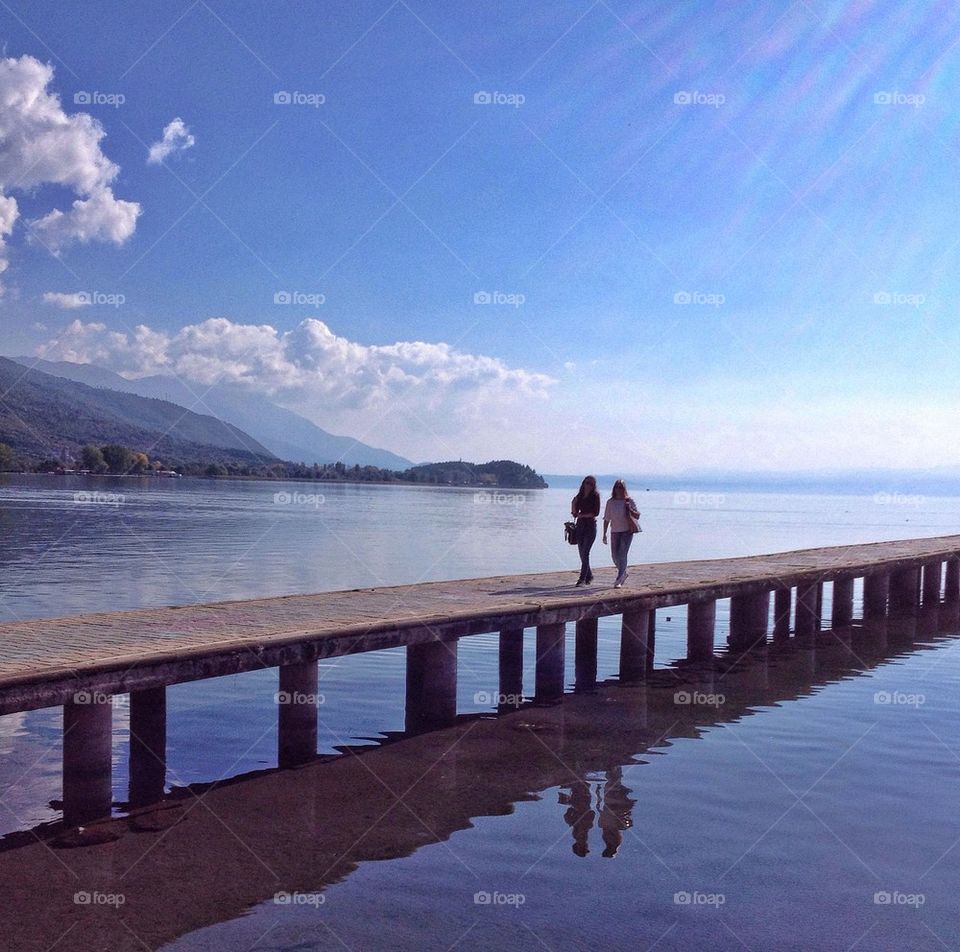 Walking the jetty