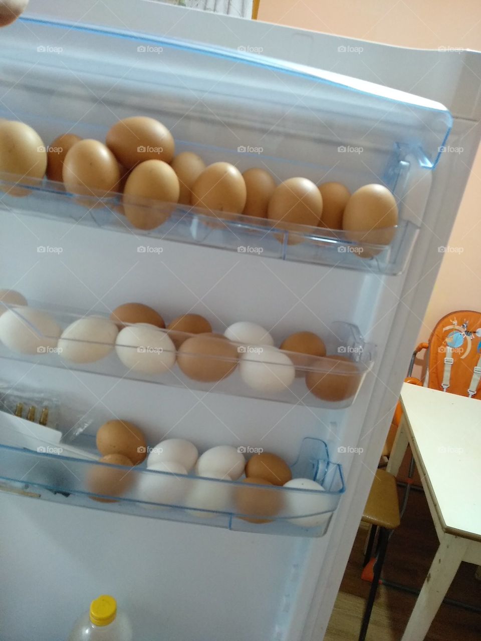 Eggs...too many eggs. I like farm eggs.