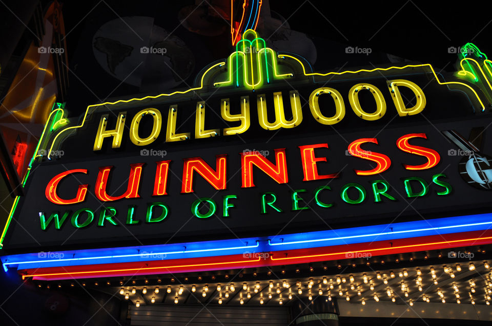 Hollywood Guinness world of records in Hollywood California.