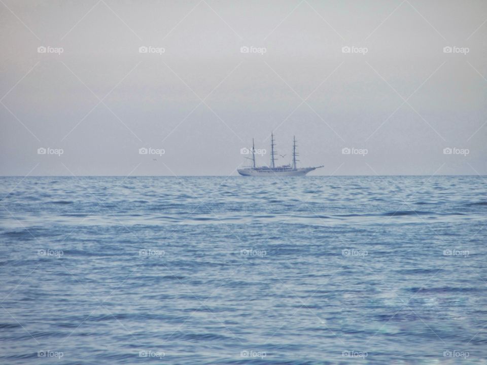 Ship in the sea