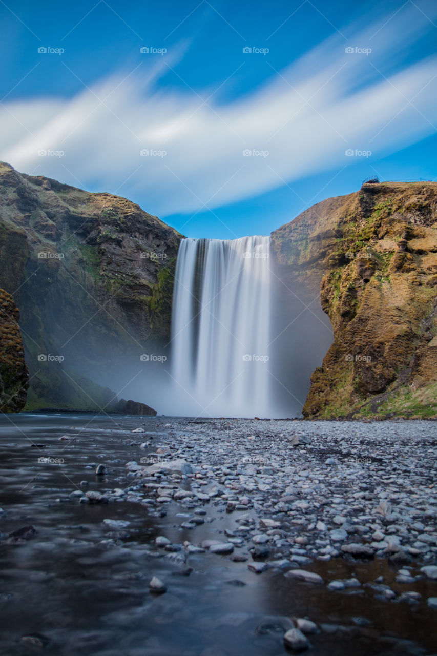 Skogafoss waterfall in Iceland 