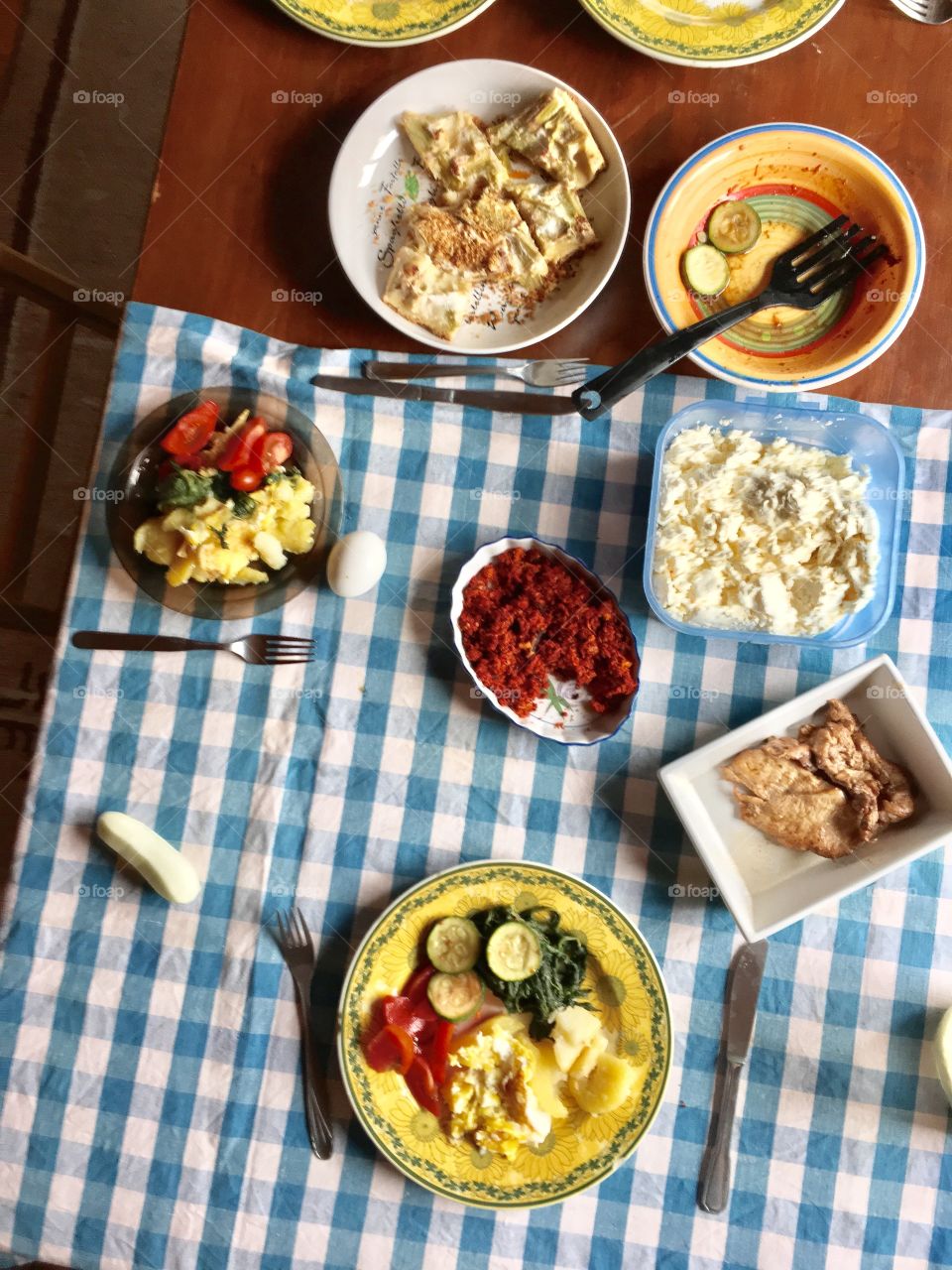 Food, Tablecloth, No Person, Breakfast, Table