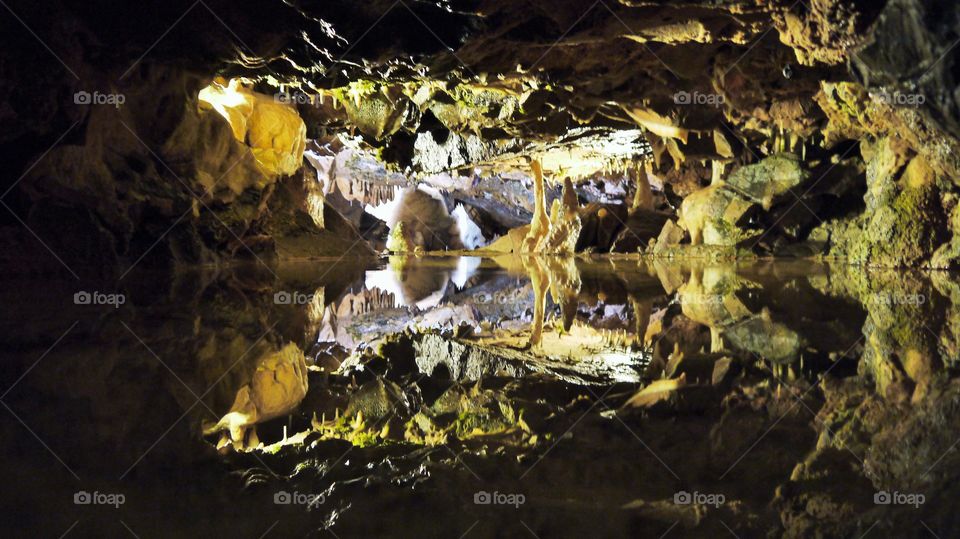 Cavern Mirror. Taken around Cheddar Gorge