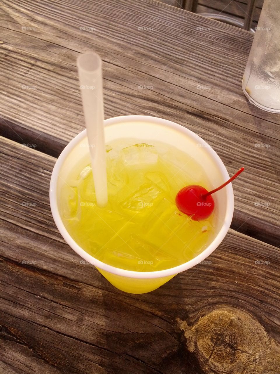 Yellow cocktail called sea turtle in Florida