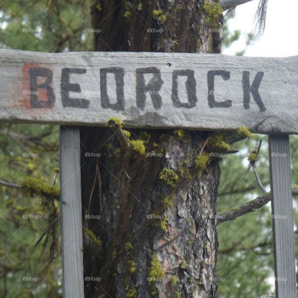 A place in Oregon called Bedrock. People stack rocks on top of each other and form rock statues. 