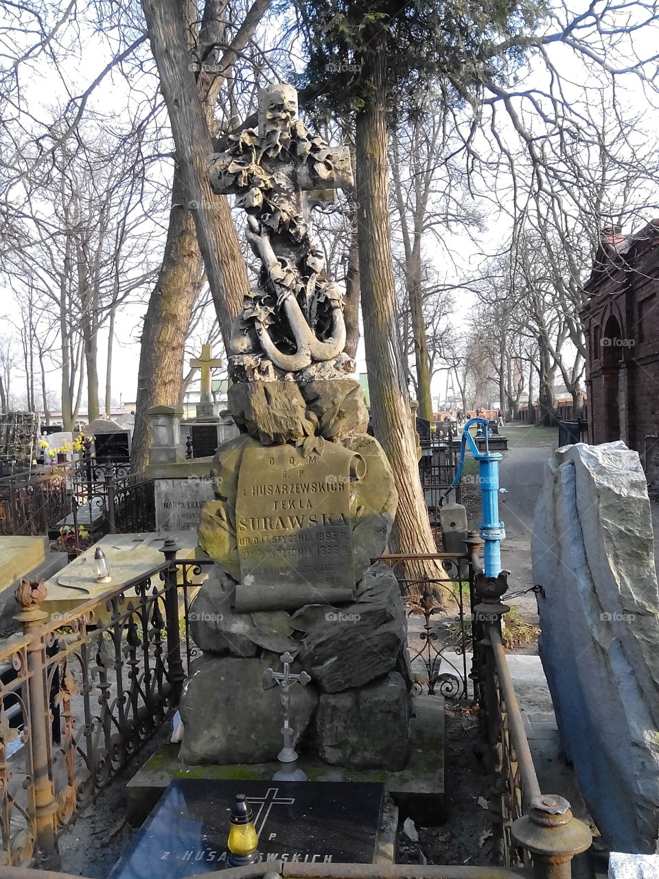 Old grave . Grave from 1896 at old cementary 