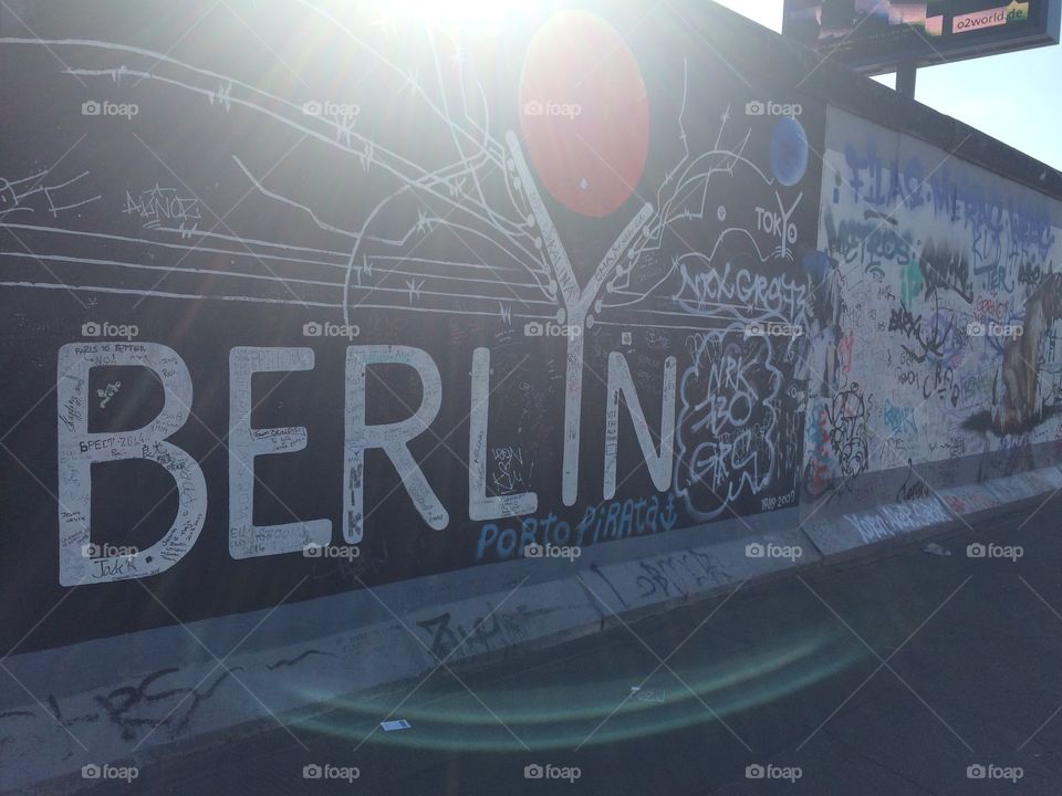 Berlin Wall. A picture taken at the Berlin Wall