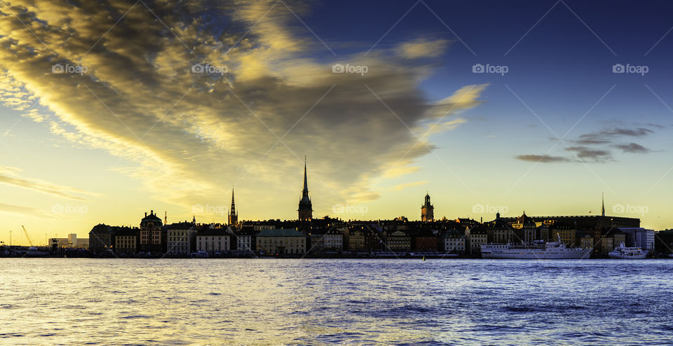 Stockholm. The way how the left side was more yellow-isch and how it turn more blue-isch on the right side I thought was pretty cool    