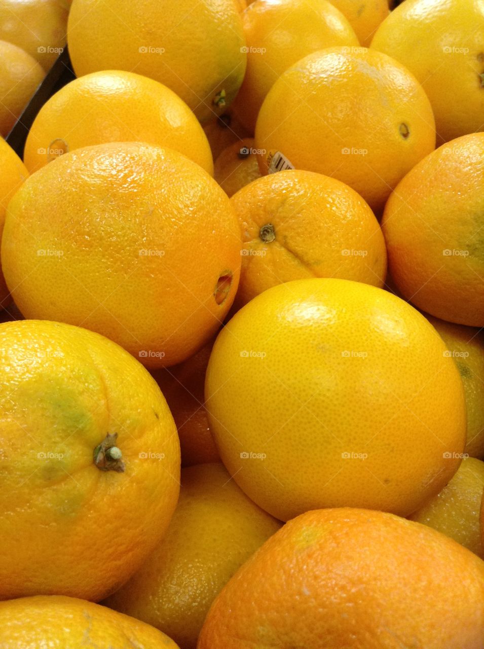 Oranges taken at a market 