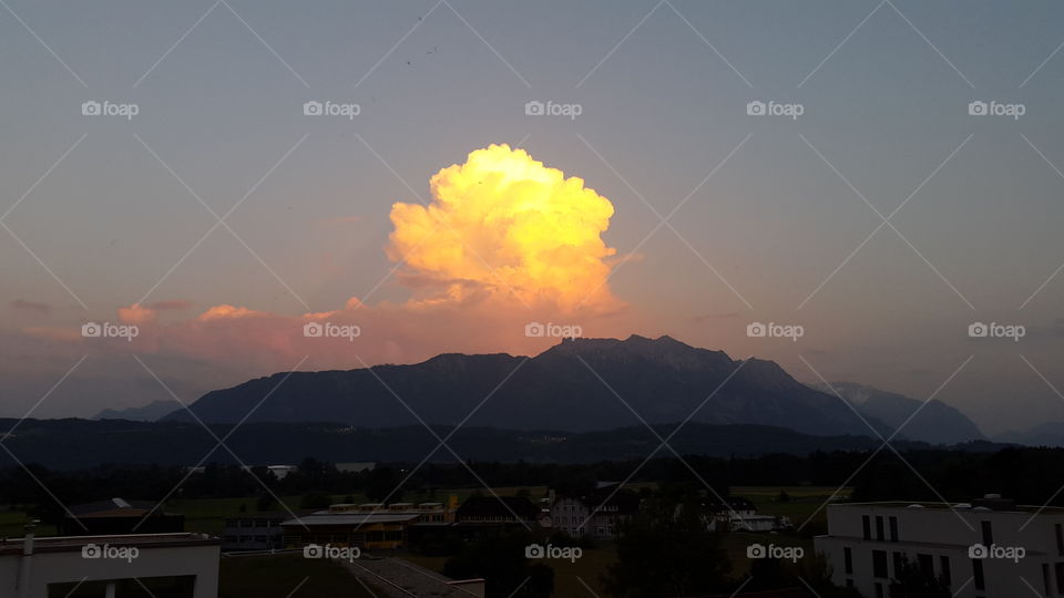 Sunset, Landscape, Mountain, Dawn, Travel