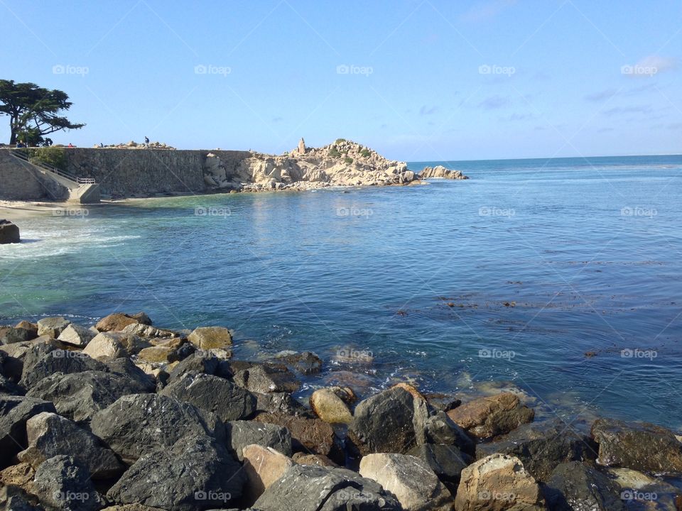 Lovers Point Beach. Pacific Grove CA