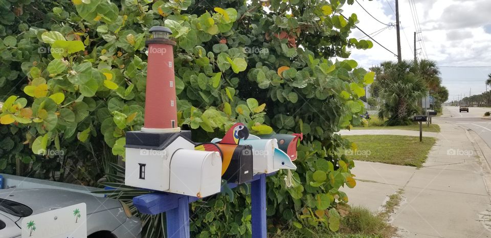 Beachy Mailboxes