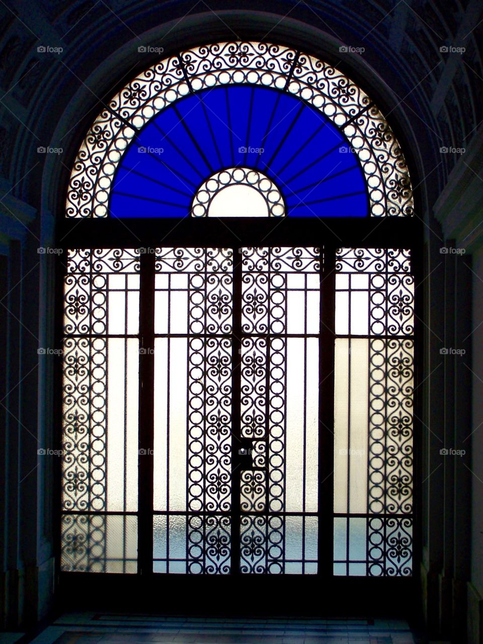 Blue doorway