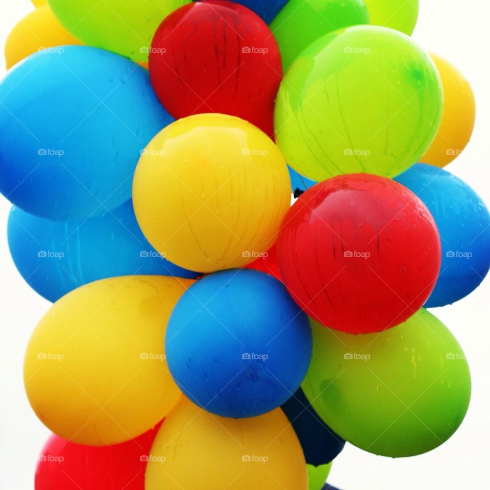 Up, up and away. . Balloons in Seattle. 
