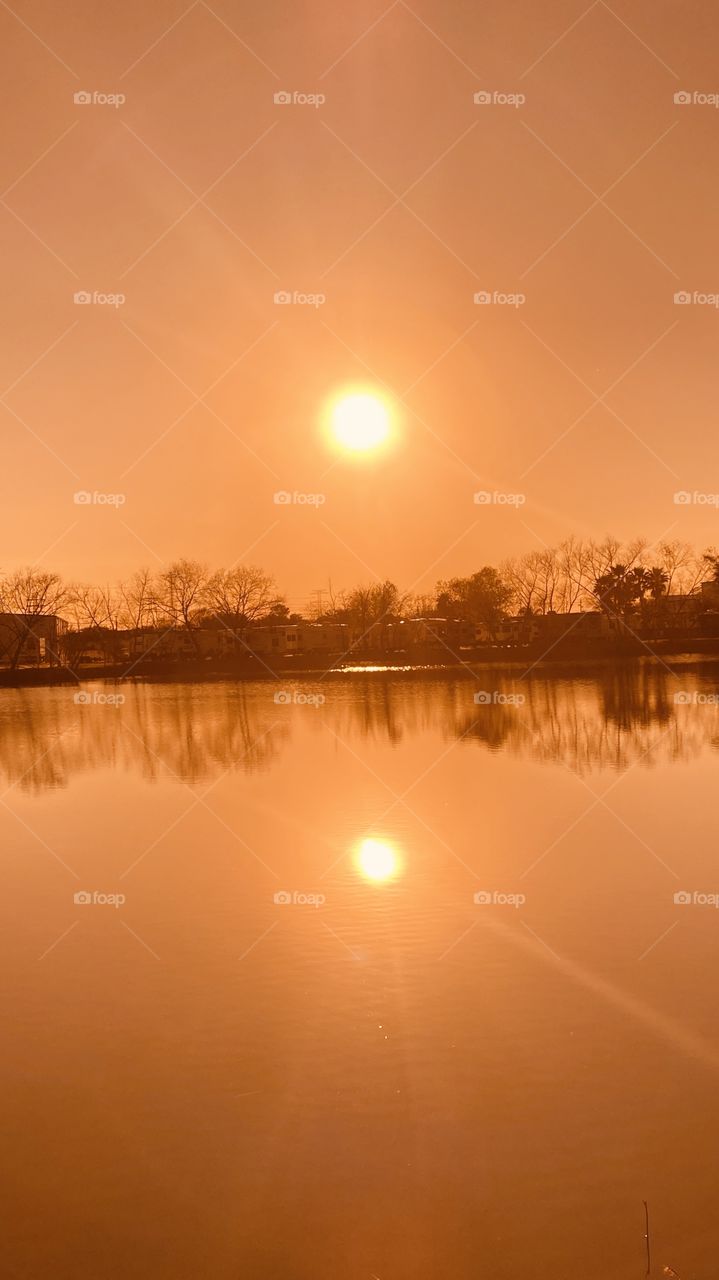 Taken in Bright Sunshine. The Sun’s Location is in s Perfect spot to pull this shot off. There is a 10 minute Window then the Sunbeams start long streaks. 
