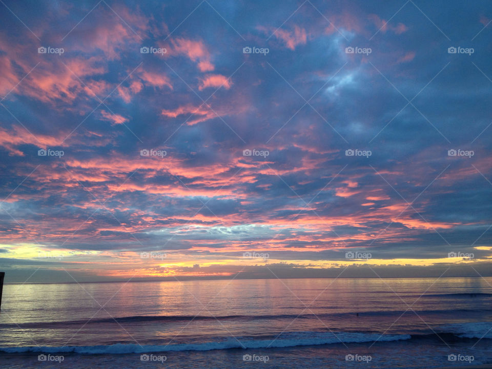 ocean sunset clouds scenic by mscelfo