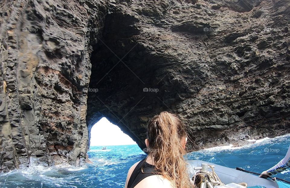 Cave on Nā Pali Coast