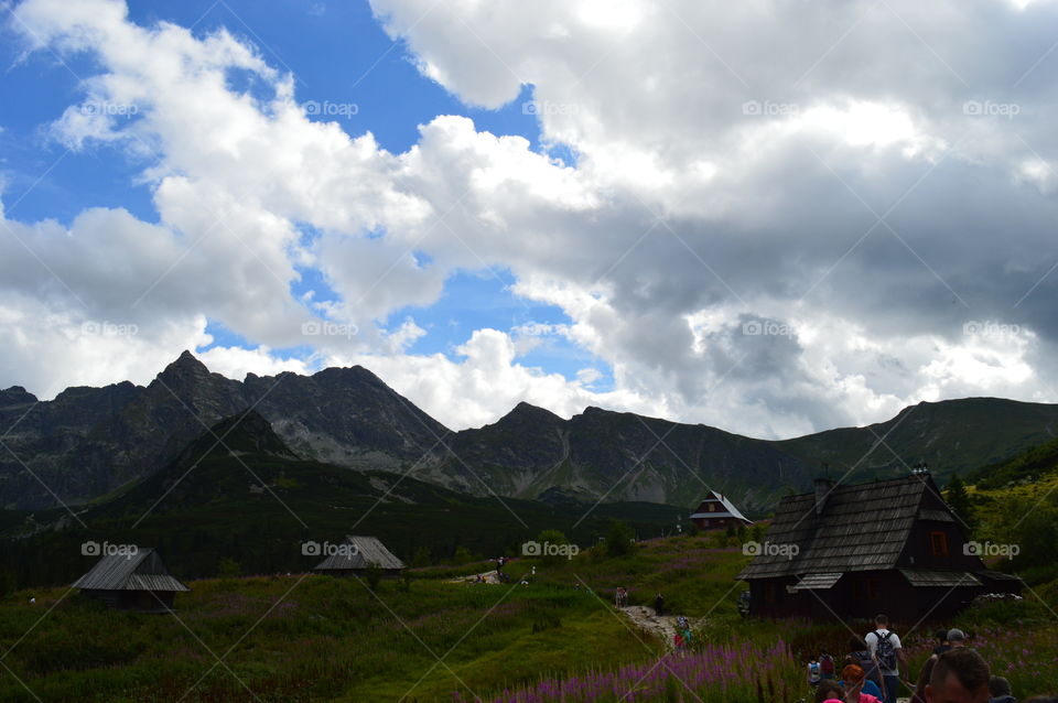 Beautiful landscape with mountains