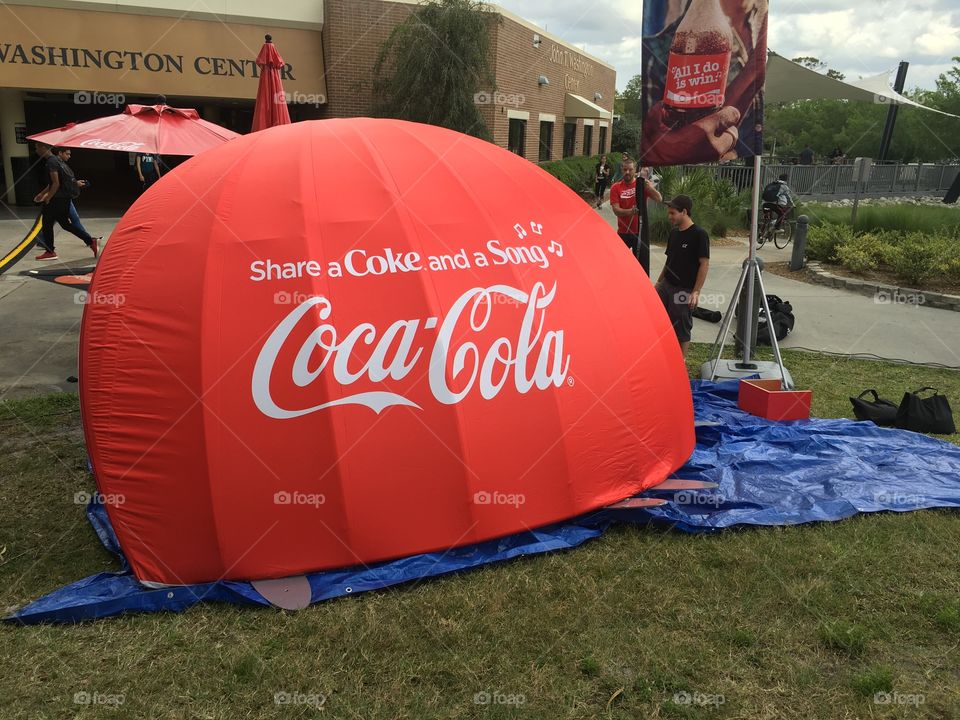 Coca-Cola lip sync dome. 