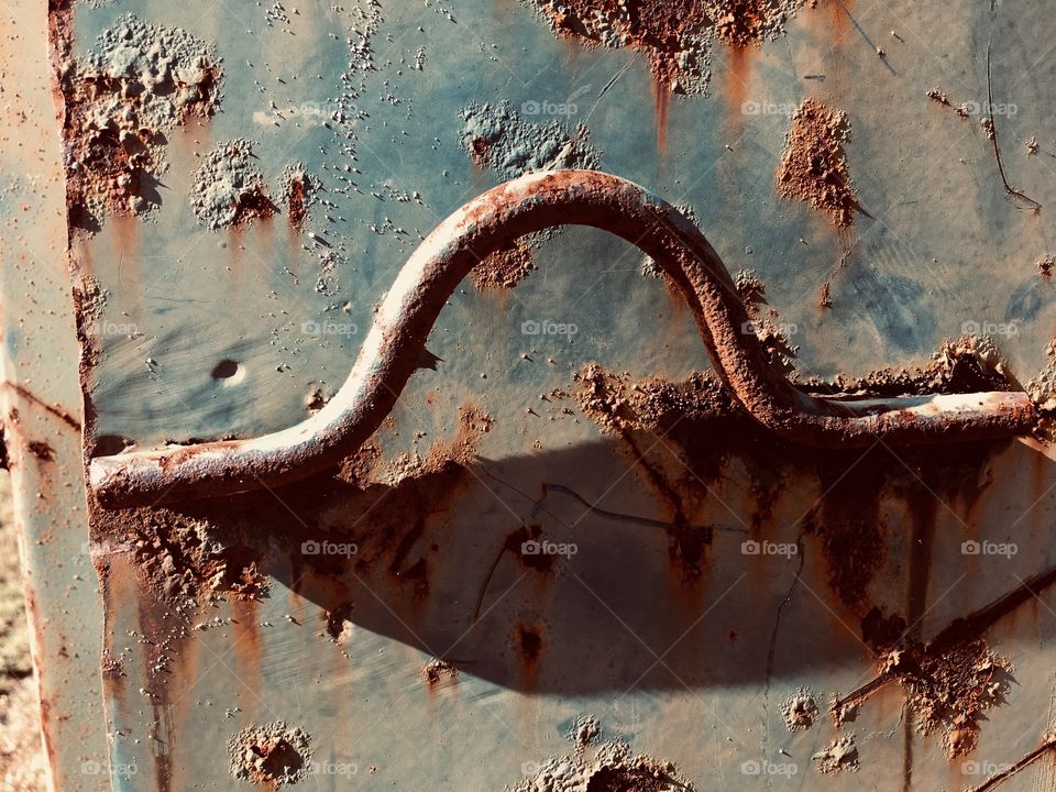 Rusty old handle
