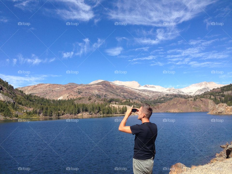 Man at the lake