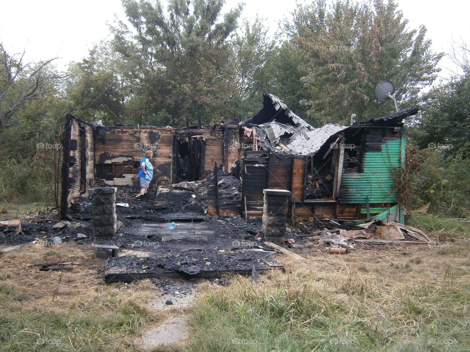 tragedy burned home