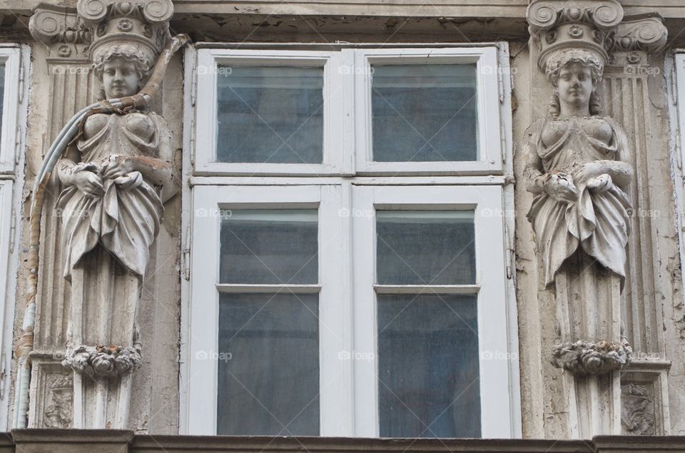 Caryatids in Bucharest