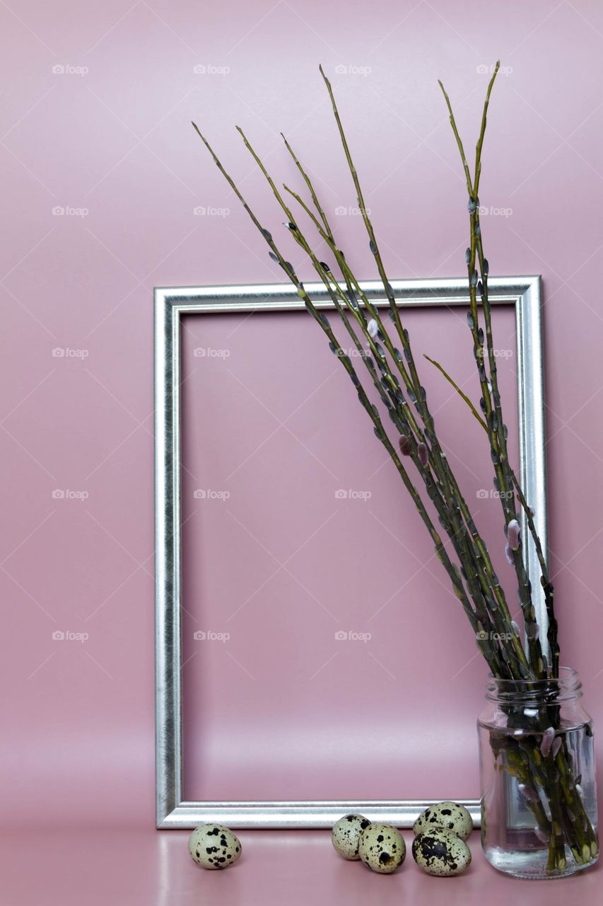 Spring buds bloom on trees.  Spring flowering.