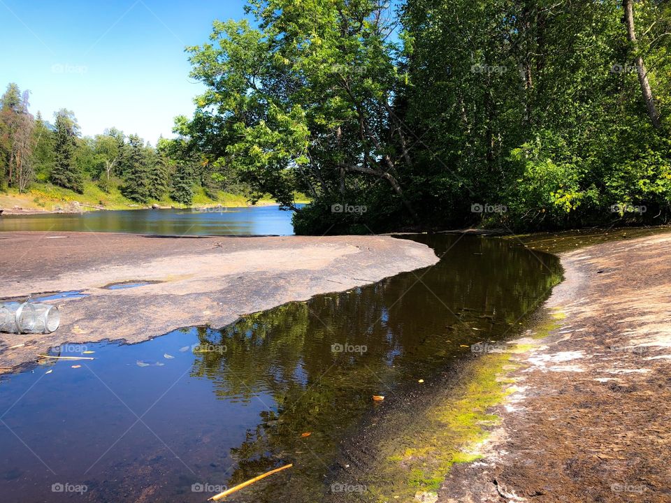 Peaceful hike through the Canadian Shield 