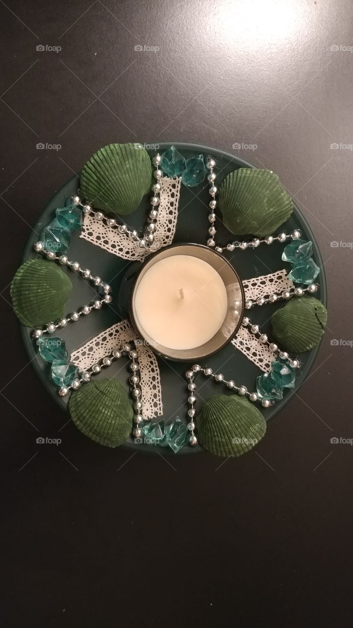 Hand Crafted Candle Holder Set