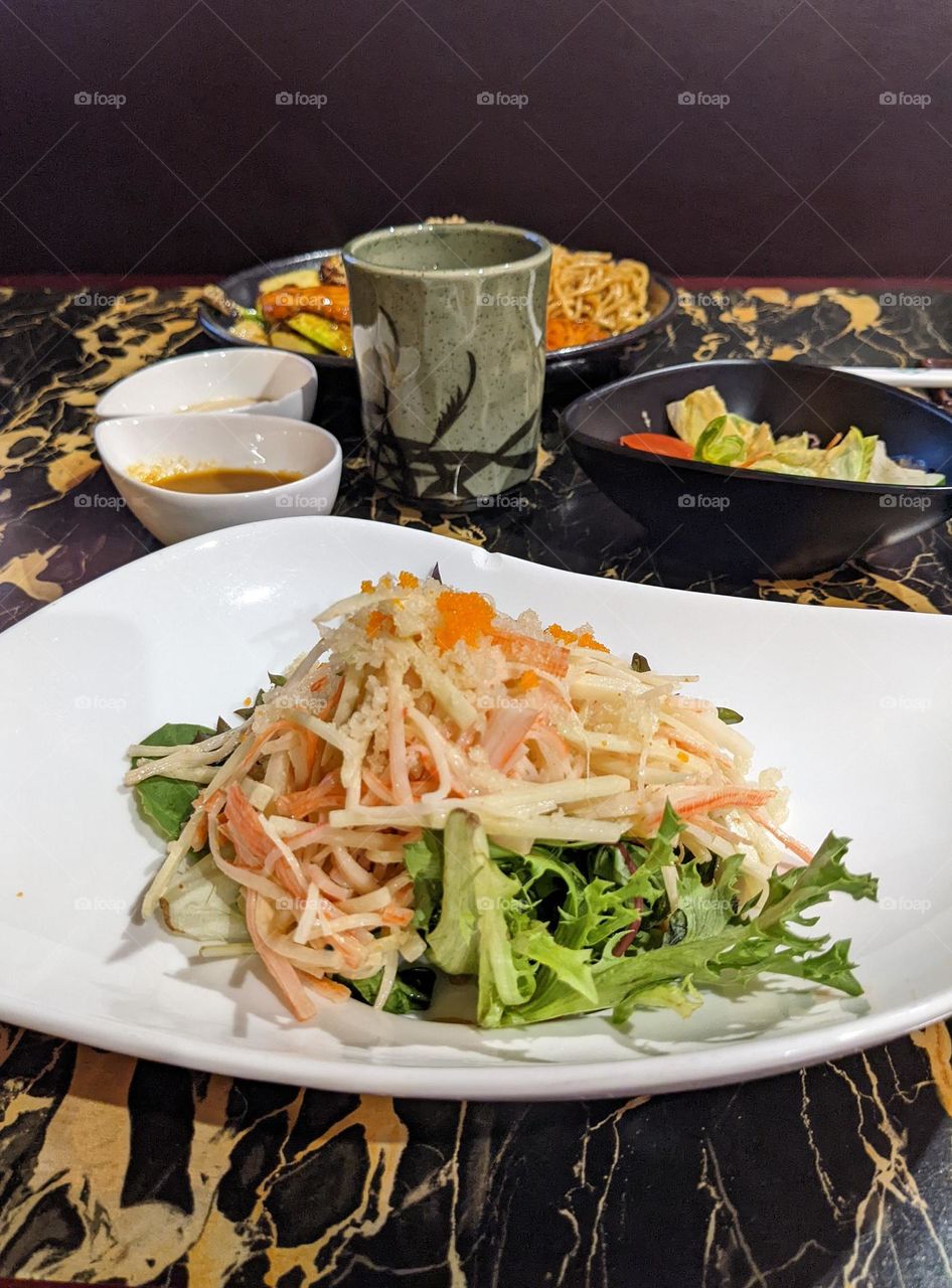 Kani salad, seafood