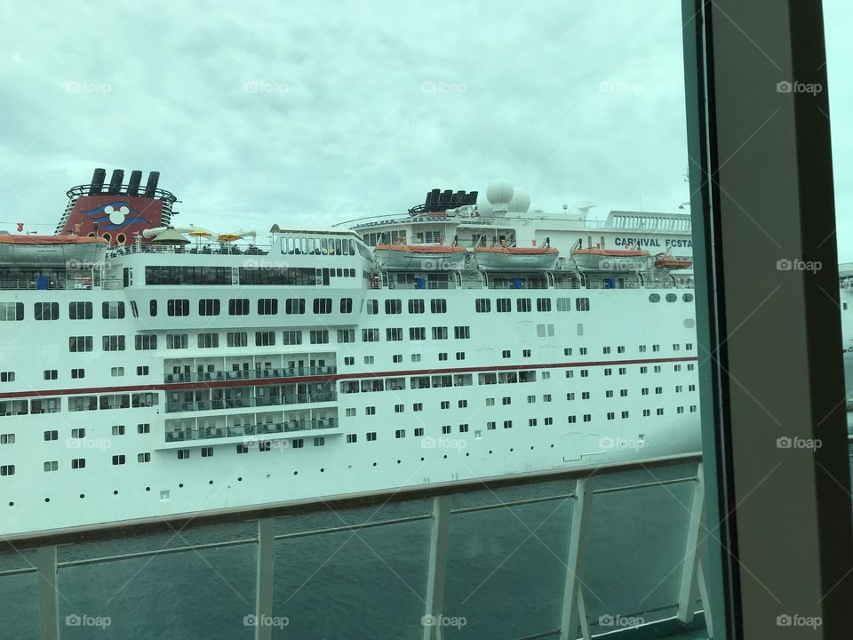 Disney cruise ship in the Bahamas 