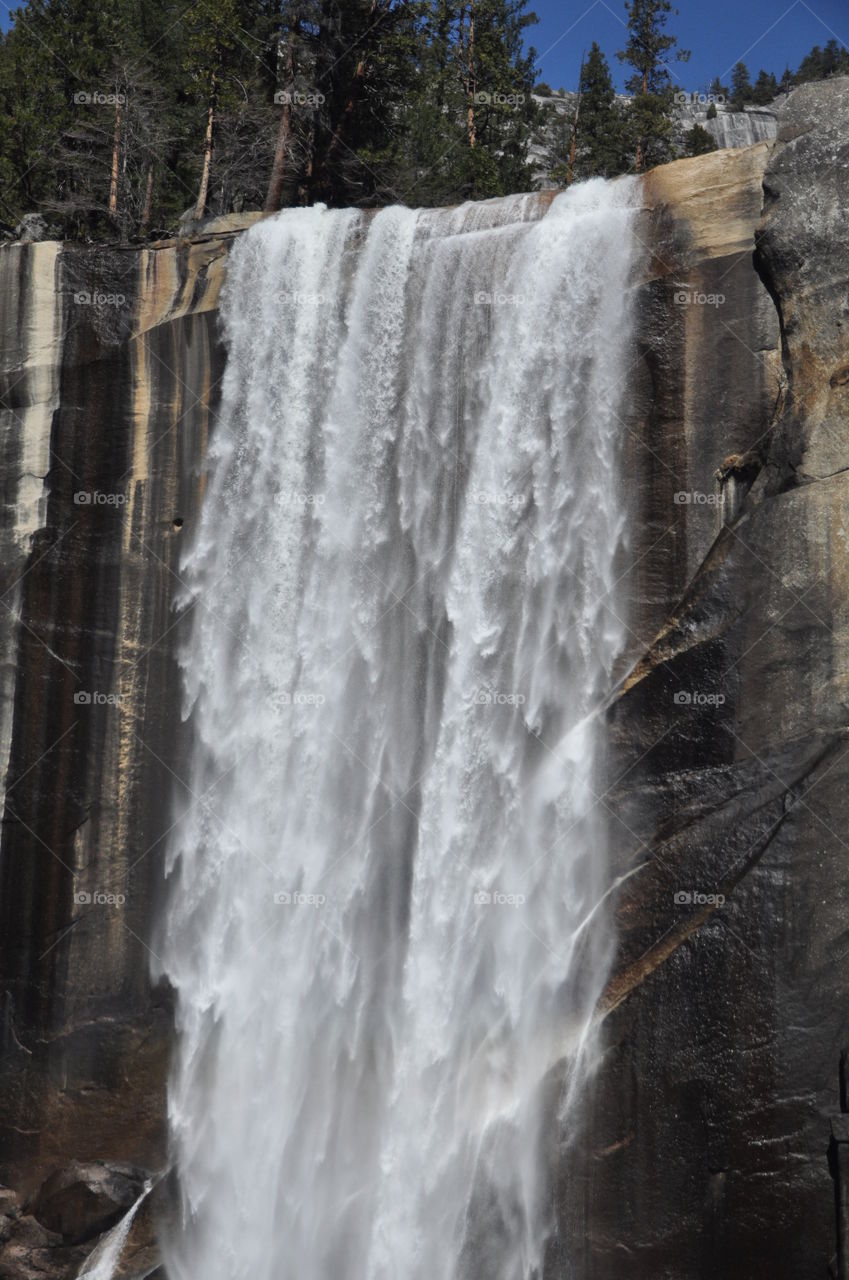 Hiking along the waterfalls