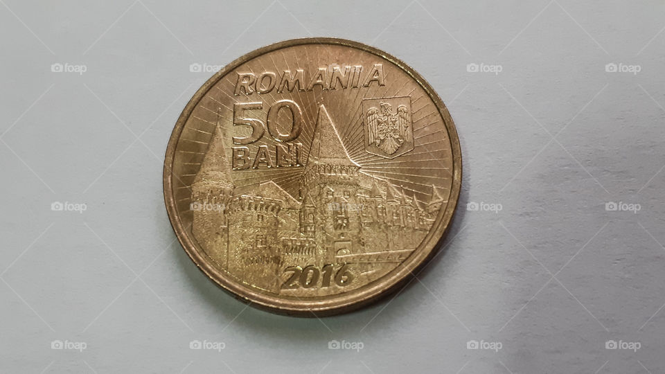 Romanian currency in memory of Iancu de Hunedoara 1441 -1456 back