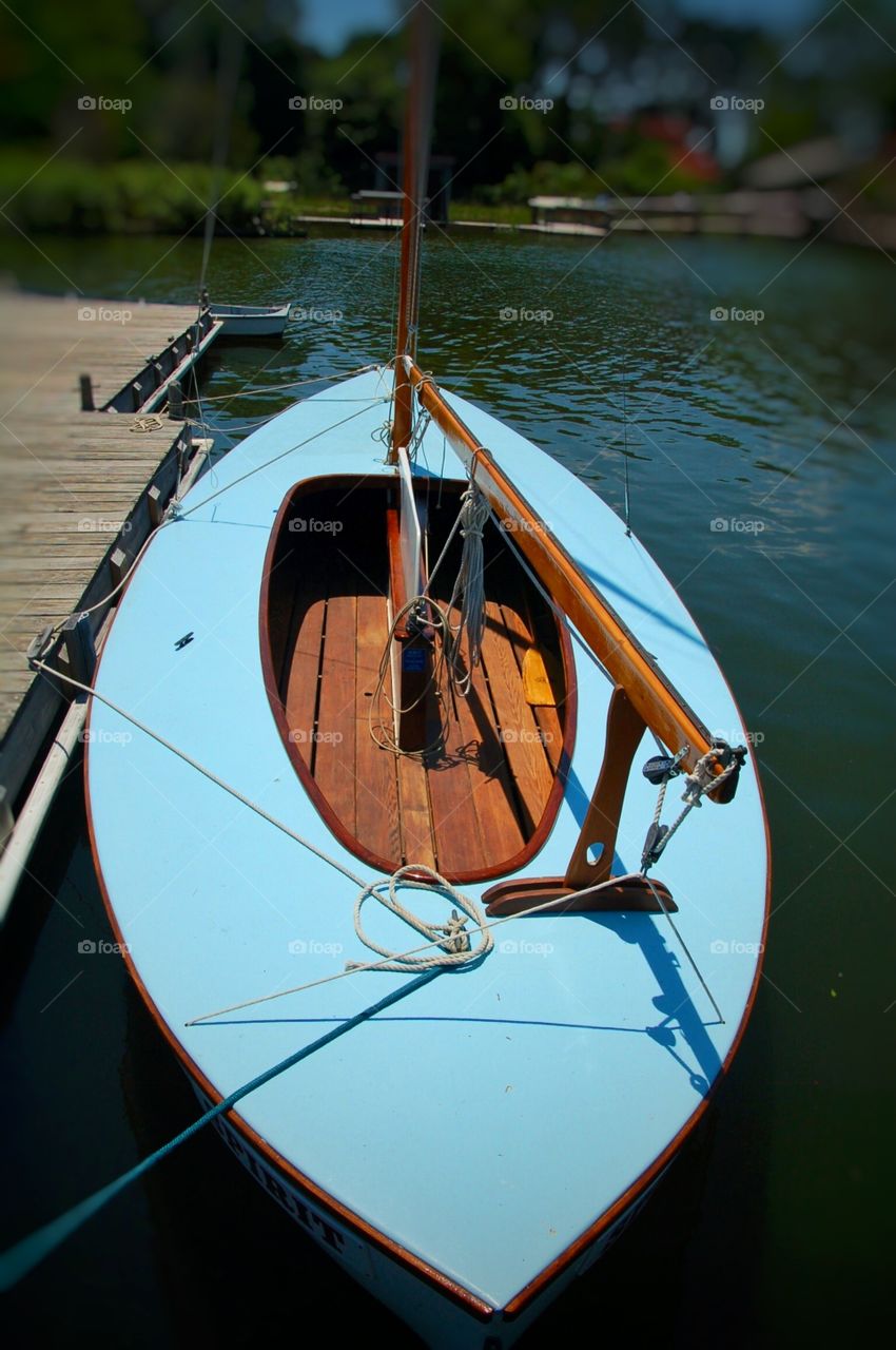 Blue Sailboat